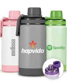 Garrafa térmica de 400ml, feita de plástico transparente, com tampa de metal e design clean. Ideal para manter a temperatura de líquidos, como água, durante atividades esportivas ou momentos de cuidados com a saúde e bem-estar.