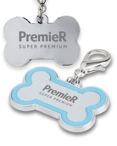 Chaveiro Pets Pequeno em preto e branco, com design de silhuetas de animais. Ideal para colecionadores, amantes de animais e fãs de ícones fofos.