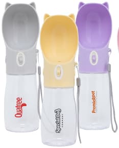 Garrafa Bebedouro Pet 420ml: Perfeita para manter seu pet hidratado durante os passeios ou viagens. Prática, segura e resistente, com capacidade ideal para as necessidades do seu companheiro. Escolha qualidade e bem-estar para o seu animal de estimação!