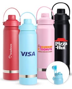 GARRAFA TÉRMICA DE AÇO INOXIDÁVEL 800ML