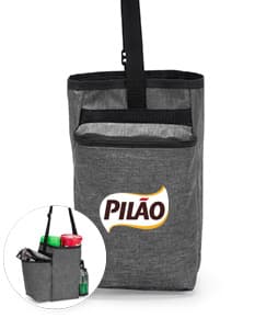 Bolsa de poliéster PVC mescla, equipamento de comunicação e armazenamento. Feita de couro e papel, com alça e fecho de metal. Pode ser usada como maleta ou pasta de escritório. Com design elegante em tons de preto e prata, é um acessório pessoal resistente e seguro para guardar objetos de valor.