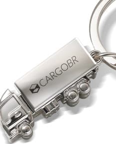 Chaveiro de metal para caminhão - 02: garantindo segurança e proteção para o seu negócio. Com um design cromado e resistente, este chaveiro oferece acesso seguro e proteção financeira para suas chaves. Ideal para manter suas chaves de caminhão seguras e protegidas, evitando acessos não autorizados. Perfeito para quem busca segurança e praticidade no dia a dia de trabalho. Adquira já o seu e tenha tranquilidade em seus negócios.