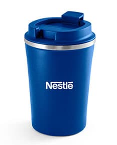 Copo de viagem 470ml - Ideal para levar sua bebida favorita para onde você for! Feito em metal resistente e com tampa, mantém sua bebida quente por mais tempo. Perfeito para evitar o uso de copos descartáveis e contribuir para um planeta mais sustentável. Adquira o seu agora e viaje com estilo!