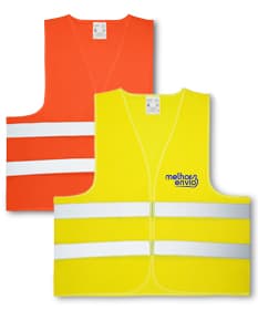 Colete refletivo para adultos, ideal para segurança nas ruas. Design moderno e cores elegantes, perfeito para sinalização em ambientes corporativos. Aumente sua visibilidade e proteja-se!