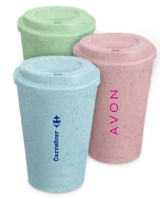 Copos ecológicos de fibra de arroz: práticos, sustentáveis e ideais para o dia a dia. Com capacidade de 450ml, são perfeitos para manter suas bebidas favoritas sempre na temperatura certa. Adquira já o seu e contribua para um planeta mais sustentável!