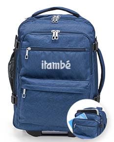 Mochila Poliéster 17 Litros em cor cinza, ideal para transportar objetos e pertences com espaço interno amplo e alças acolchoadas para maior conforto ao carregar.